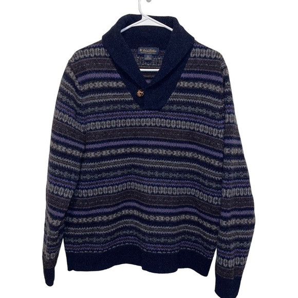Brooks Brothers Scottish Lamb Wool Men Sweater Size XL - Picture 1 of 6